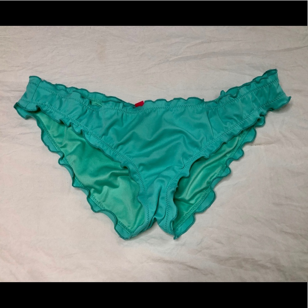 Victoria’s Secret Blue Ruffled Bikini Bottom